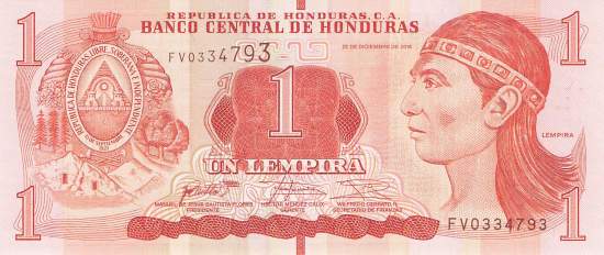 1 Lempira 28.12.2016